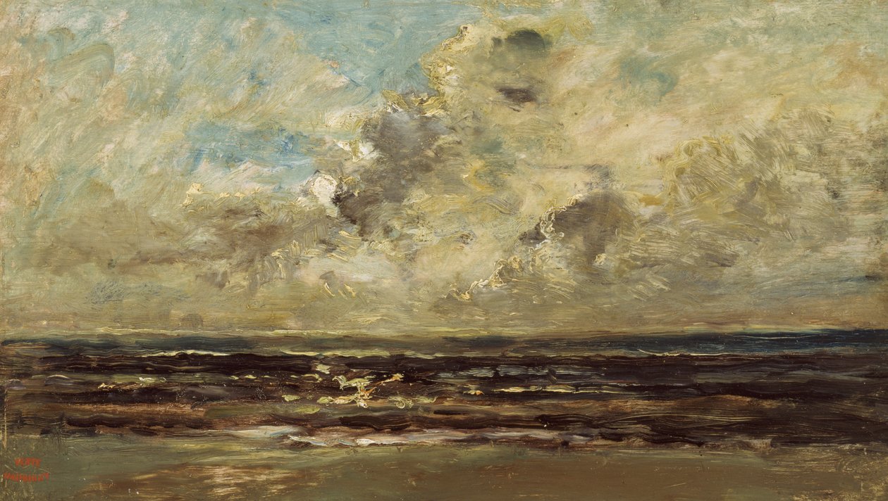 Paisaje marino en Villerville de Charles Francois Daubigny