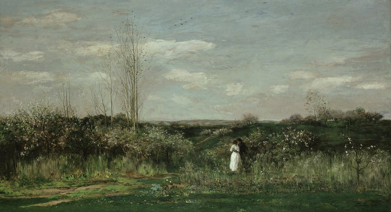 Paisaje de Primavera, 1862 de Charles Francois Daubigny
