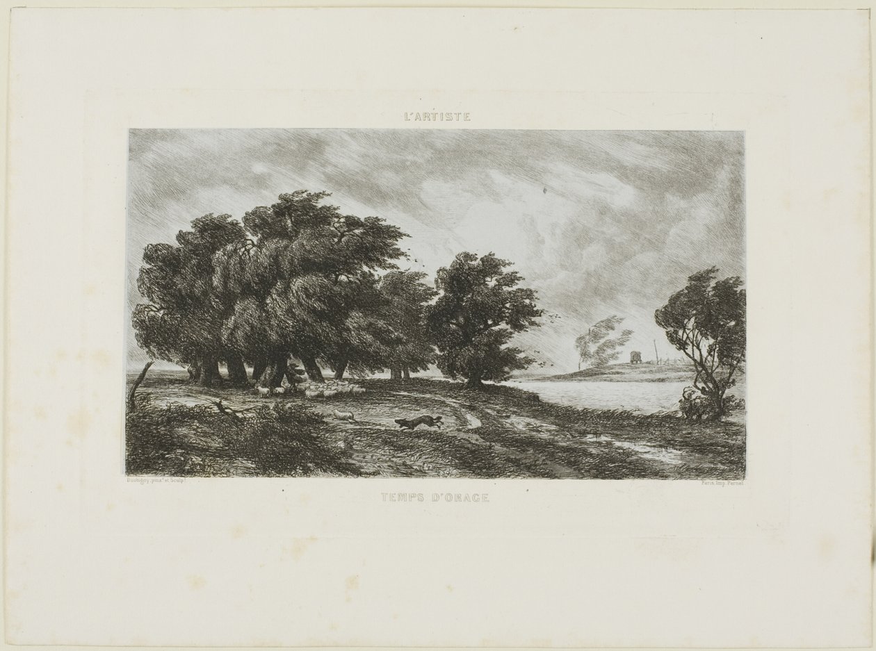Clima tormentoso de Charles Francois Daubigny