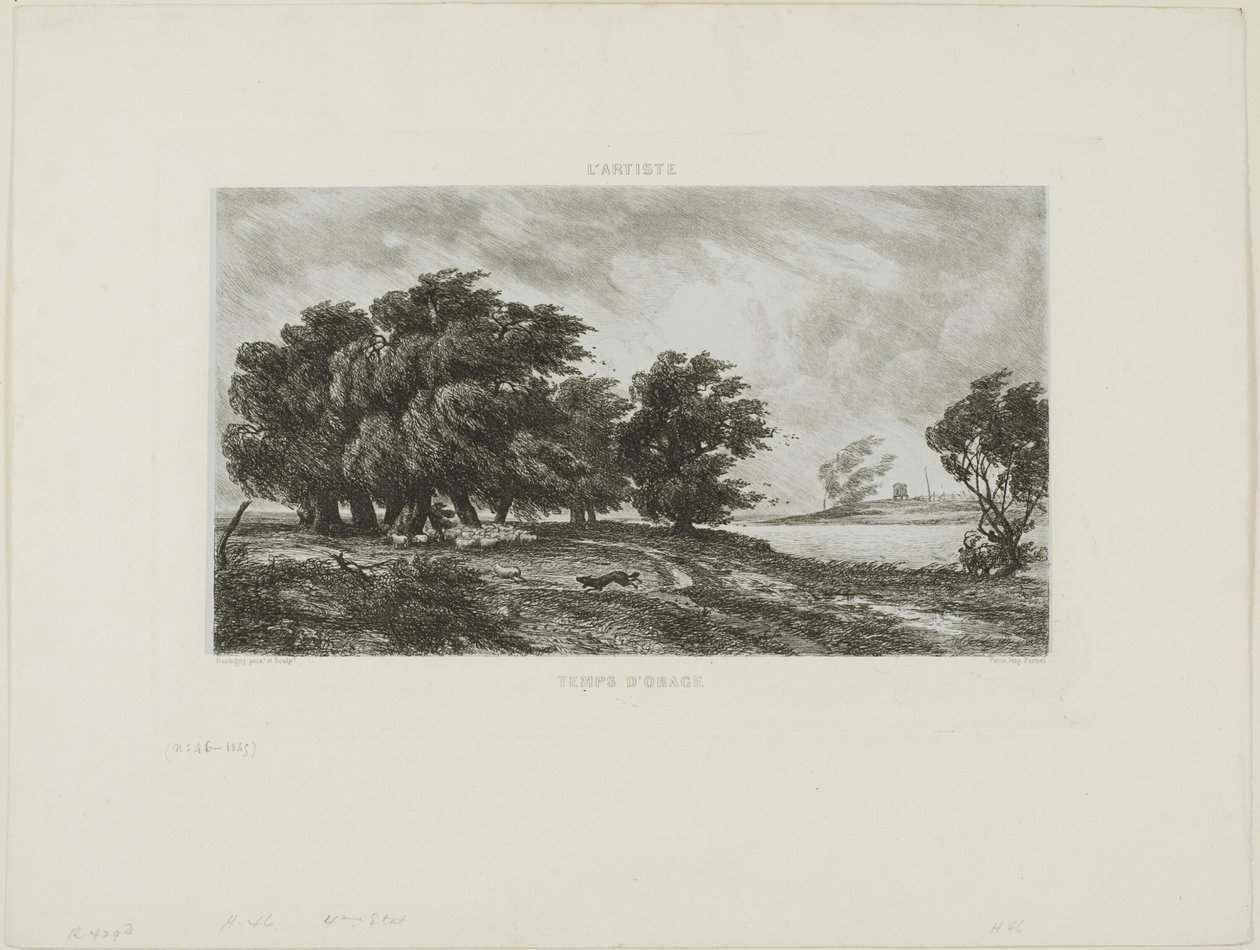 Clima tormentoso de Charles Francois Daubigny