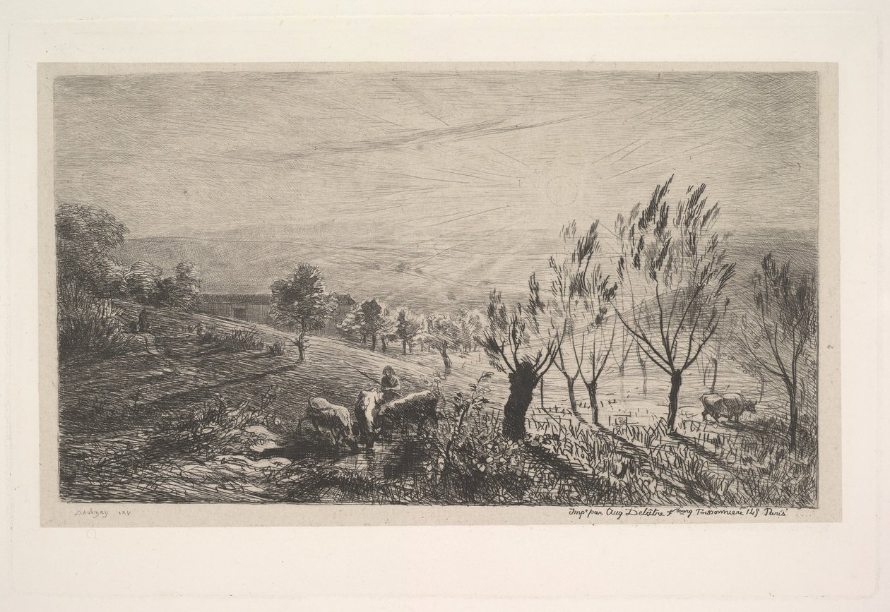 Amanecer, 1850 de Charles Francois Daubigny