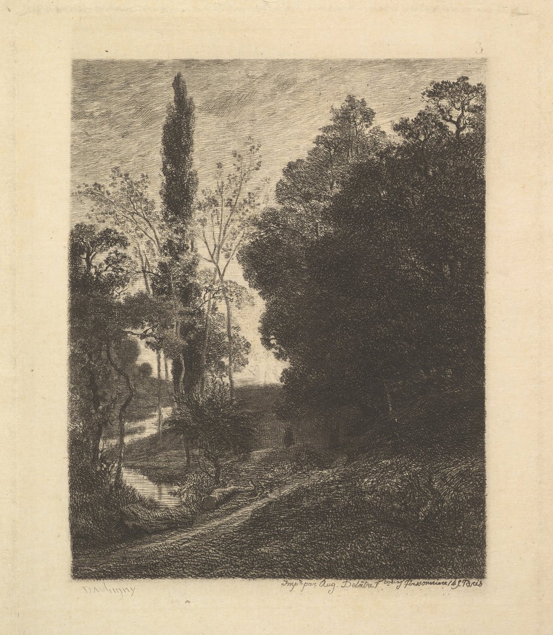 Las orillas de Cousin, ca. 1850 de Charles Francois Daubigny