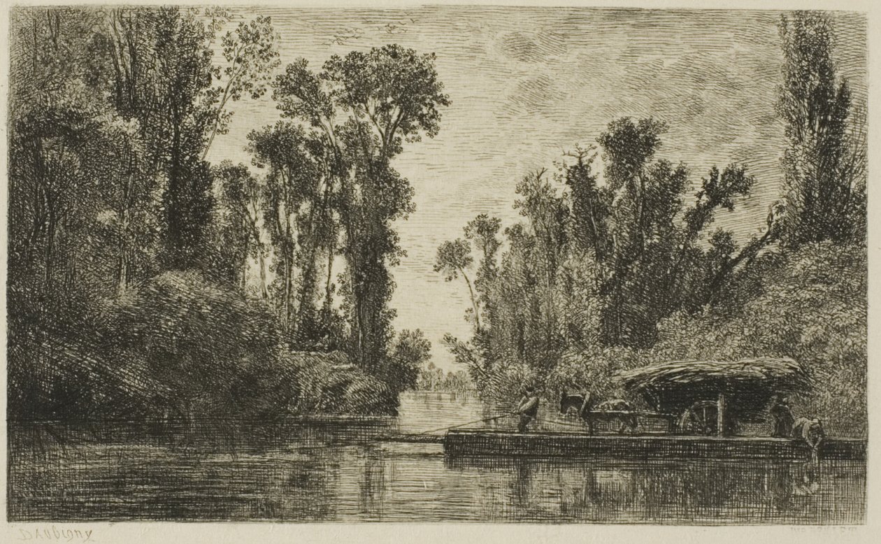 El ferry de Bezons de Charles Francois Daubigny