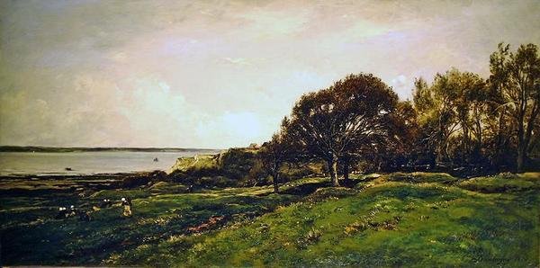 El Pre des Graves en Villerville de Charles Francois Daubigny