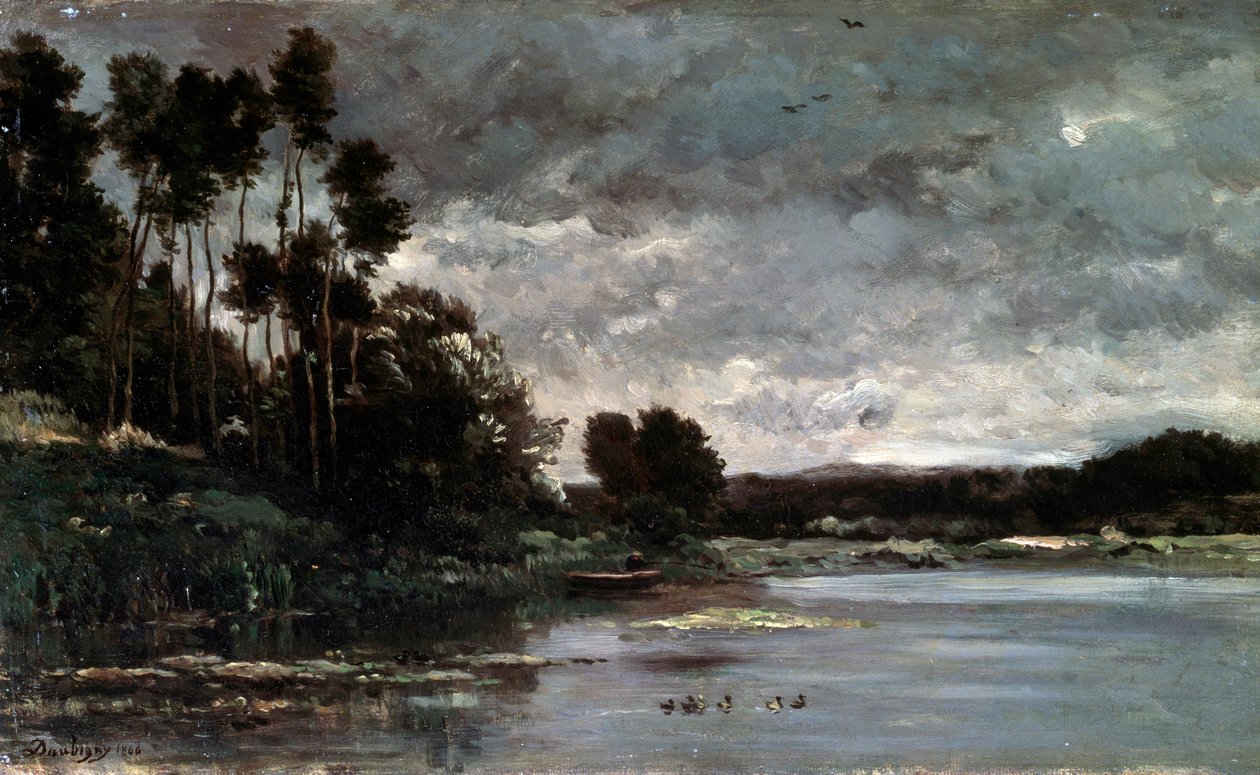 La orilla del río de Charles Francois Daubigny