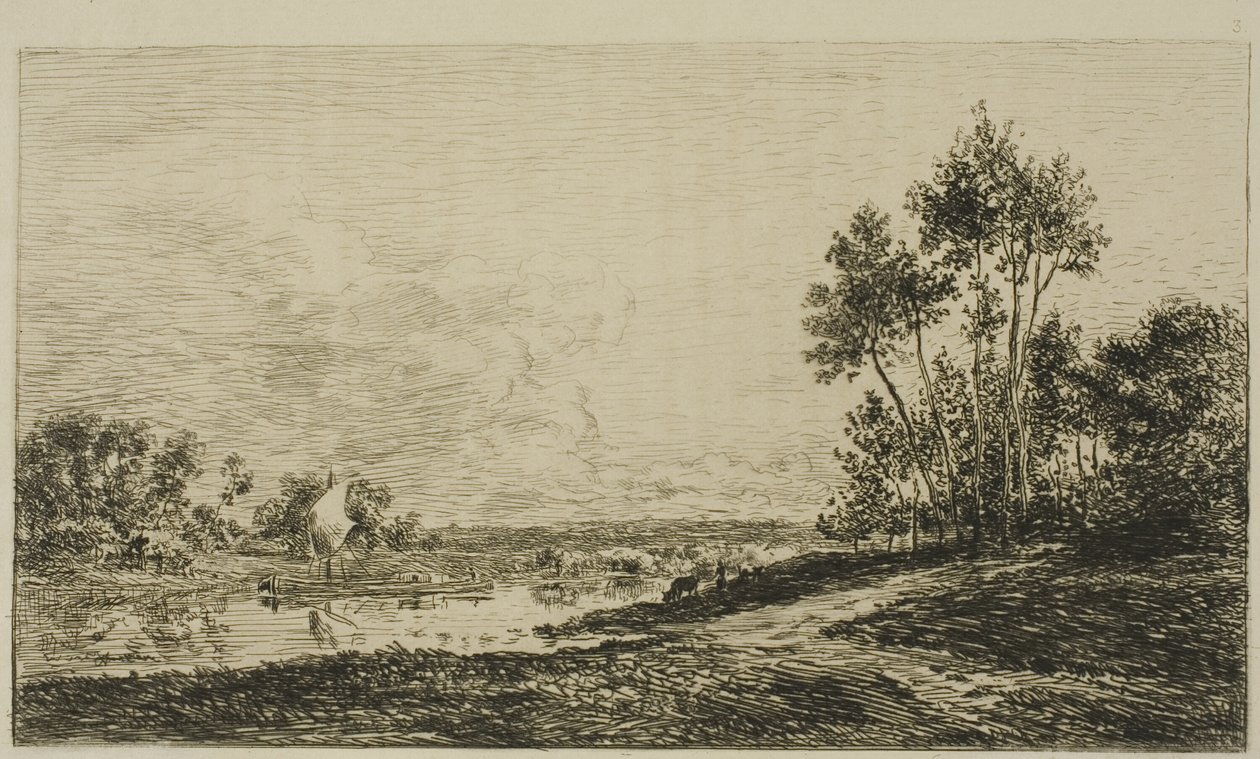 El Sena en Port-Maurin de Charles Francois Daubigny