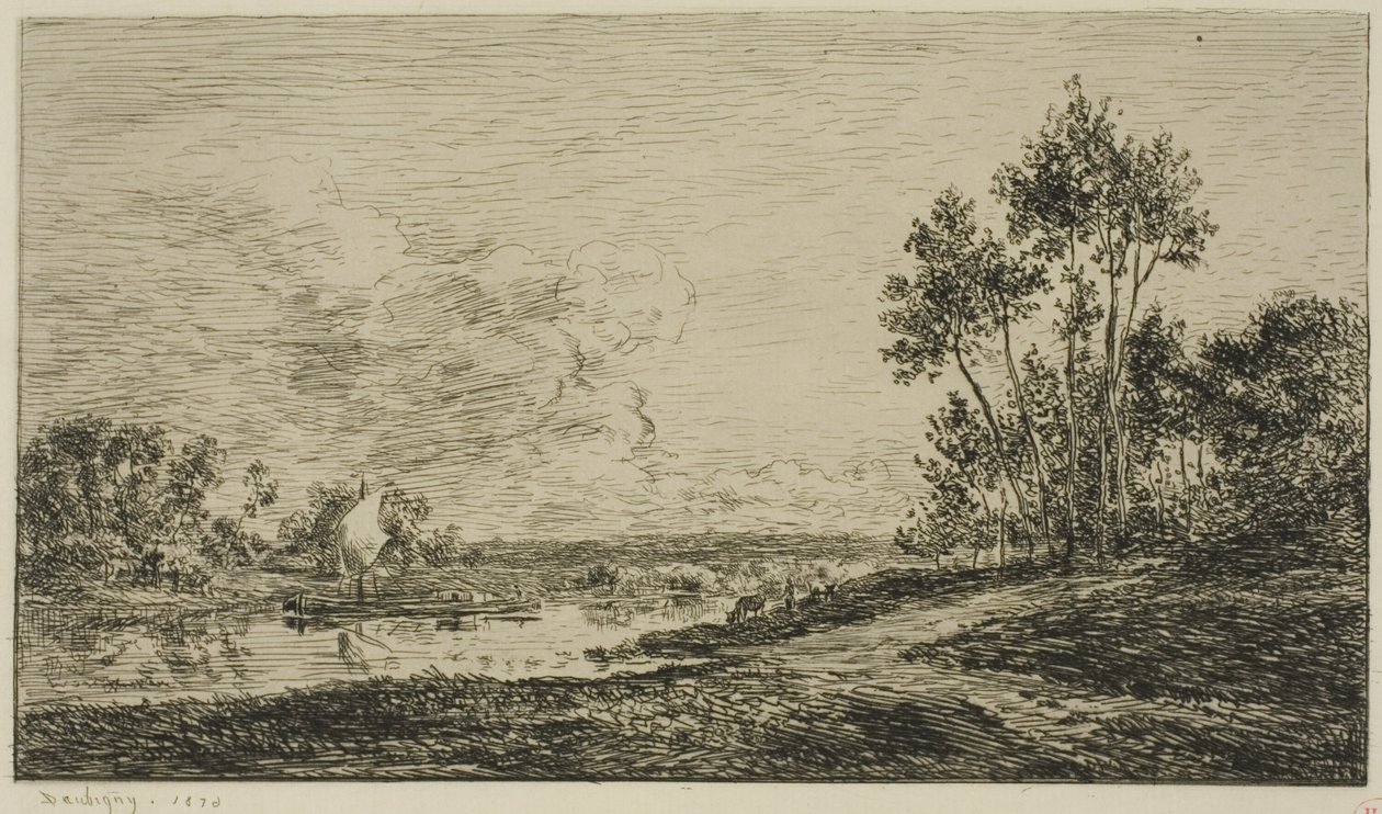El Sena en Port-Maurin de Charles Francois Daubigny