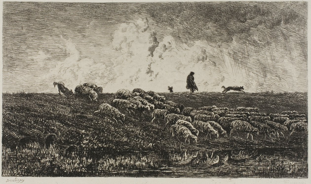 La Lluvia de Charles Francois Daubigny