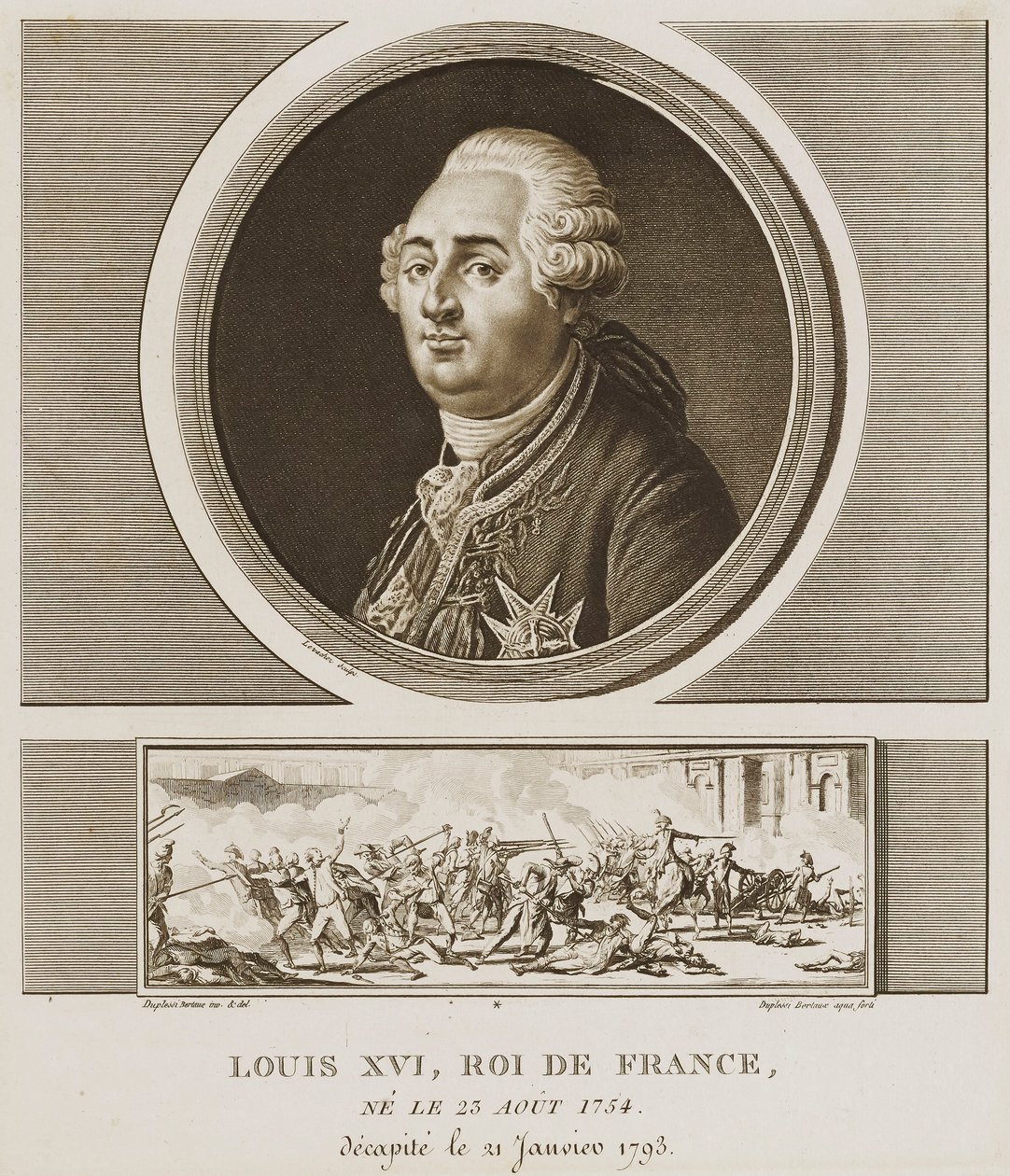 Luis XVI. Rey de Francia de Charles Francois Gabriel Levachez