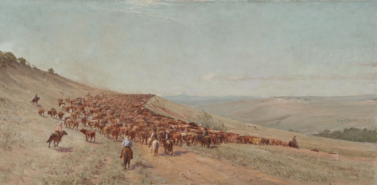 Conduciendo el rebaño, 1904 de Charles Franklin Reaugh