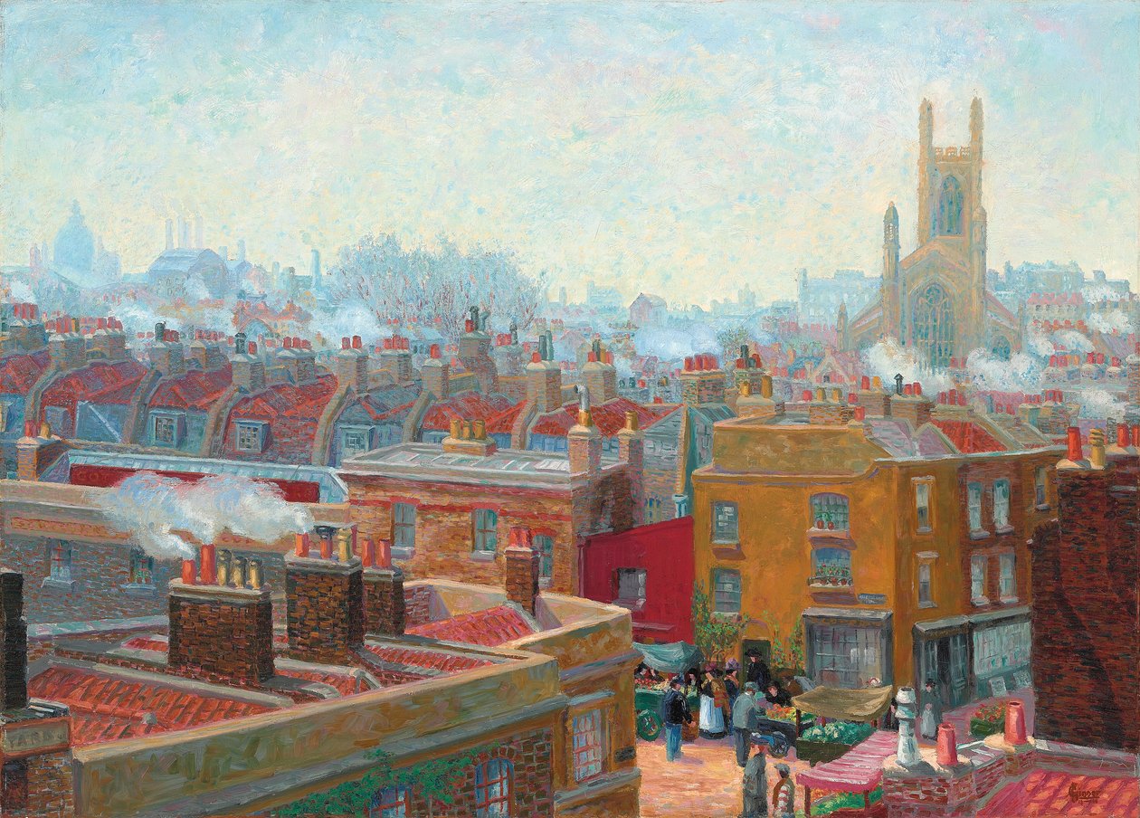 Un rincón en Chelsea de Charles Ginner