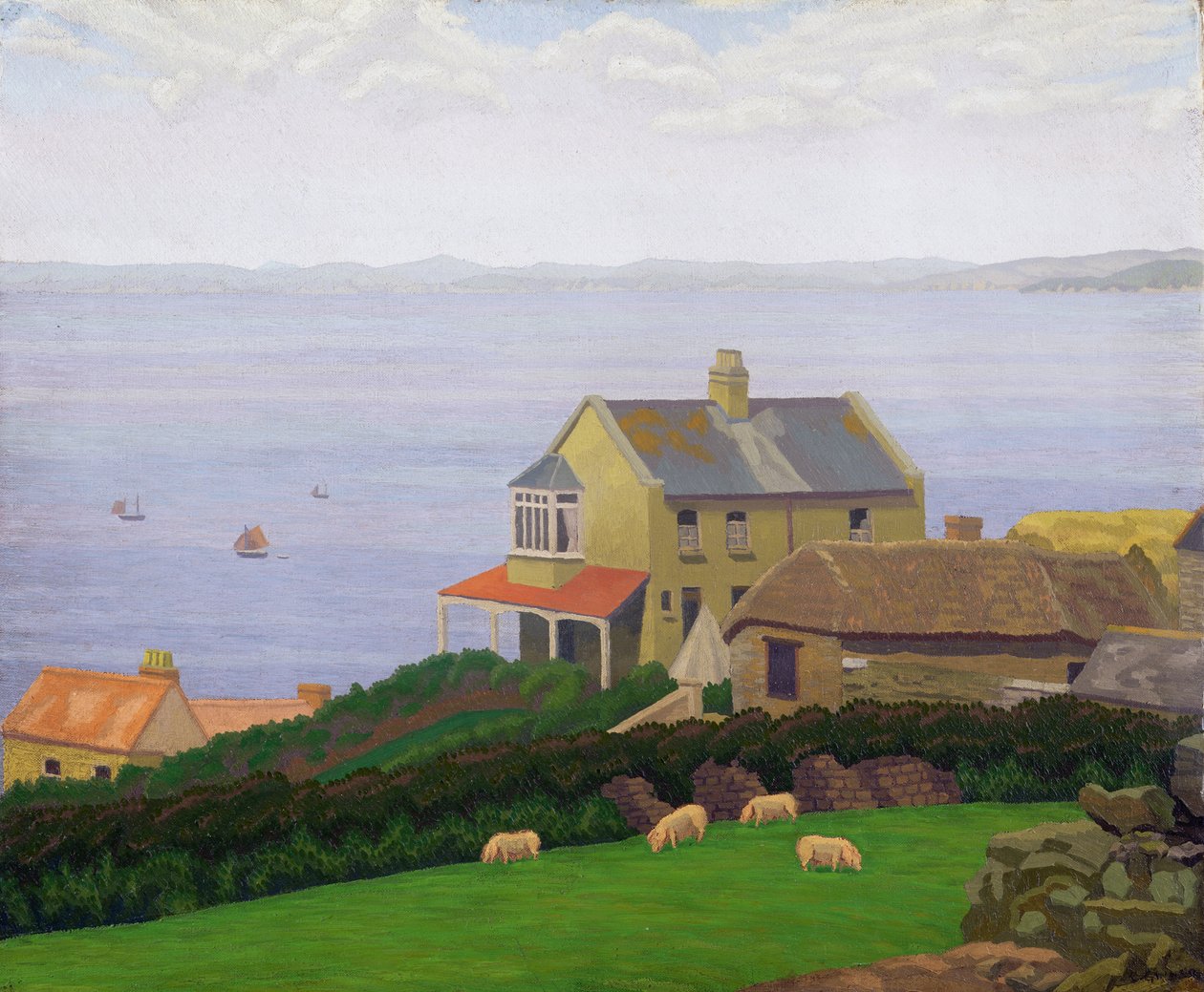 Paisaje (óleo sobre lienzo) de Charles Ginner