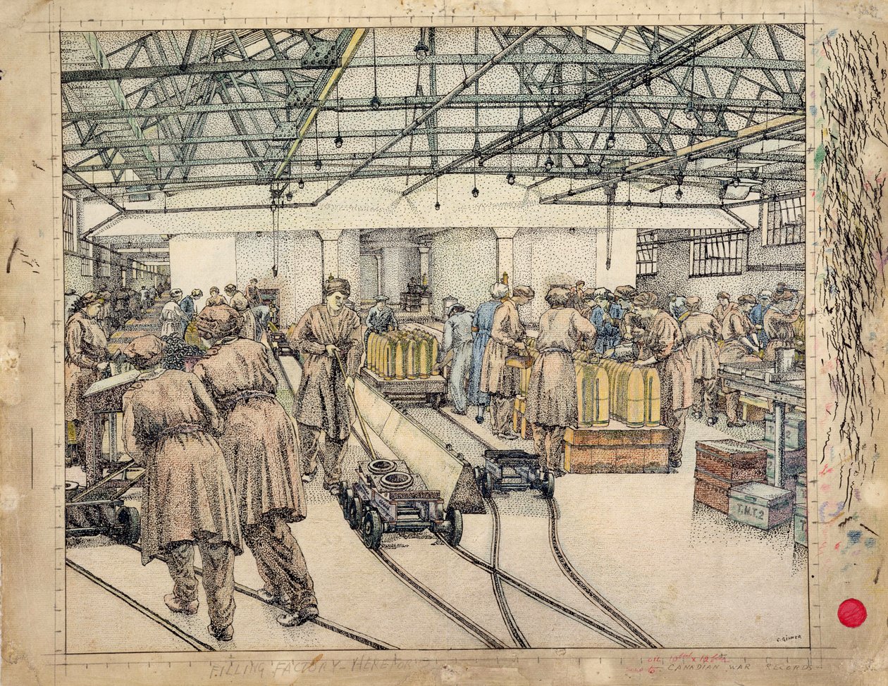 The Filling Factory, Hereford de Charles Ginner