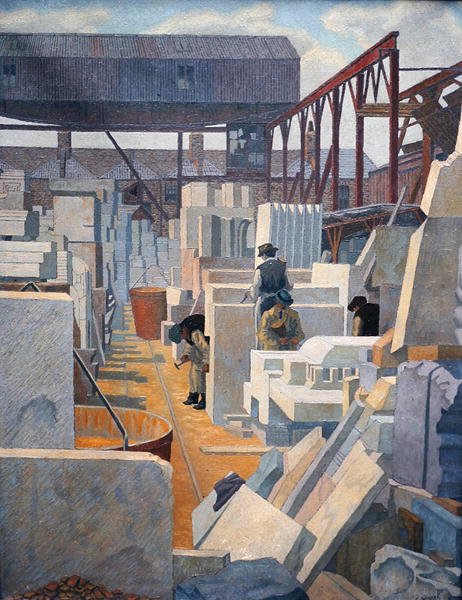Los picapedreros (óleo) de Charles Ginner