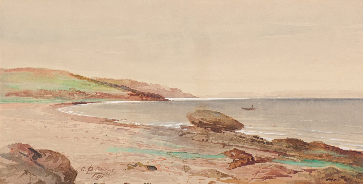 Bahía de Wormit de Charles Gustav Louis Phillips