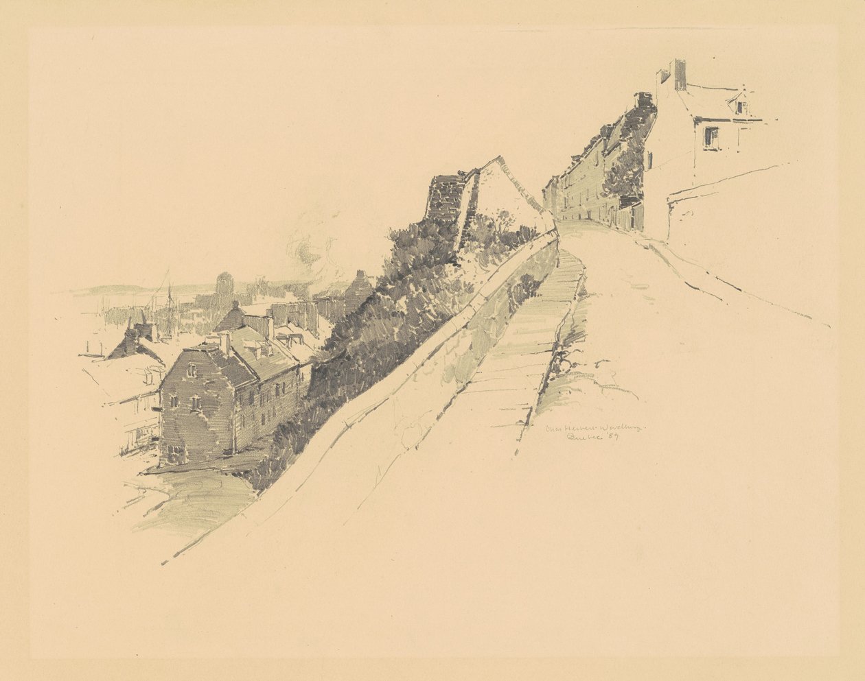 Cerca de Hope Gate, Quebec de Charles H. Woodbury