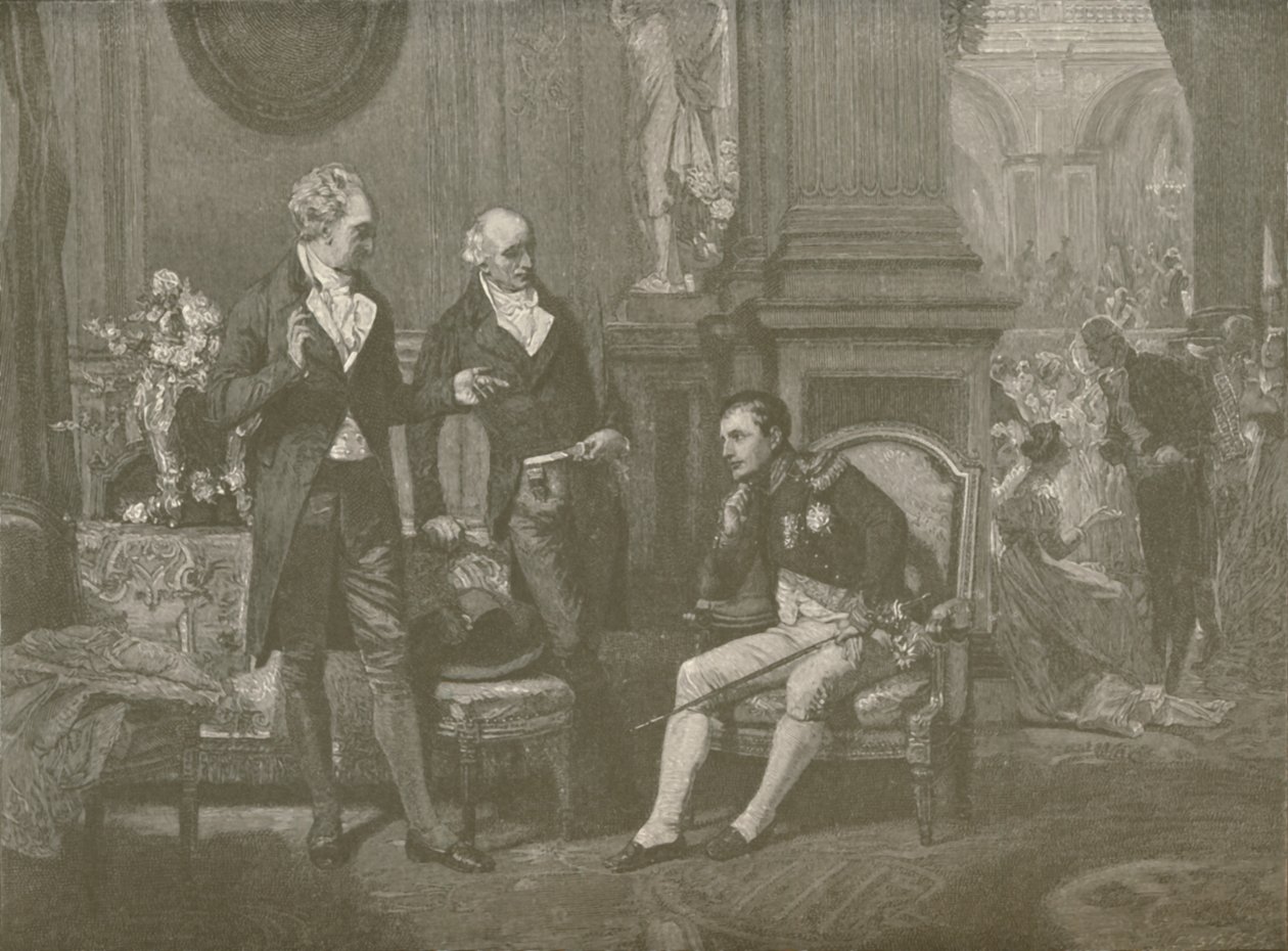 Napoleón, Goethe y Wieland, 1808 de Charles J. State