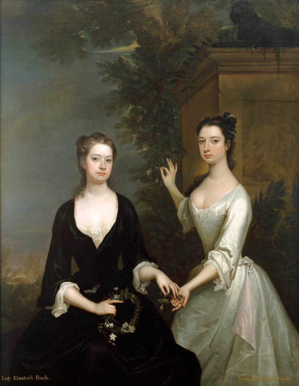 Lady Elizabeth y Lady Henrietta Finch, c. 1730-c. 1731 de Charles Jervas