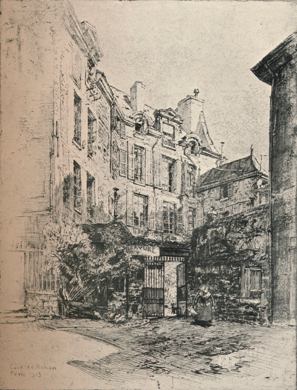 Cour de Rohan, 1915 de Charles Jouas