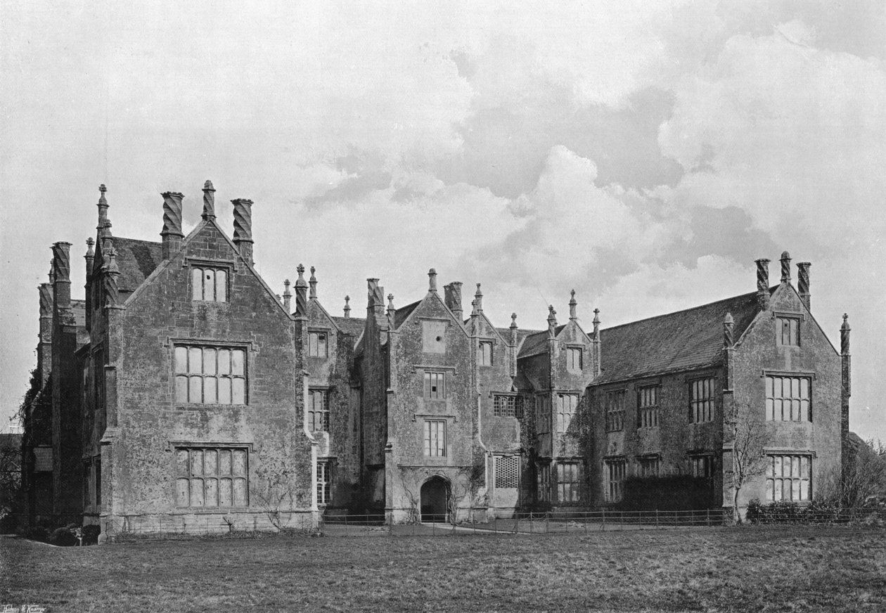 La Fachada de Entrada, Barrington Court, Somerset de Charles Latham