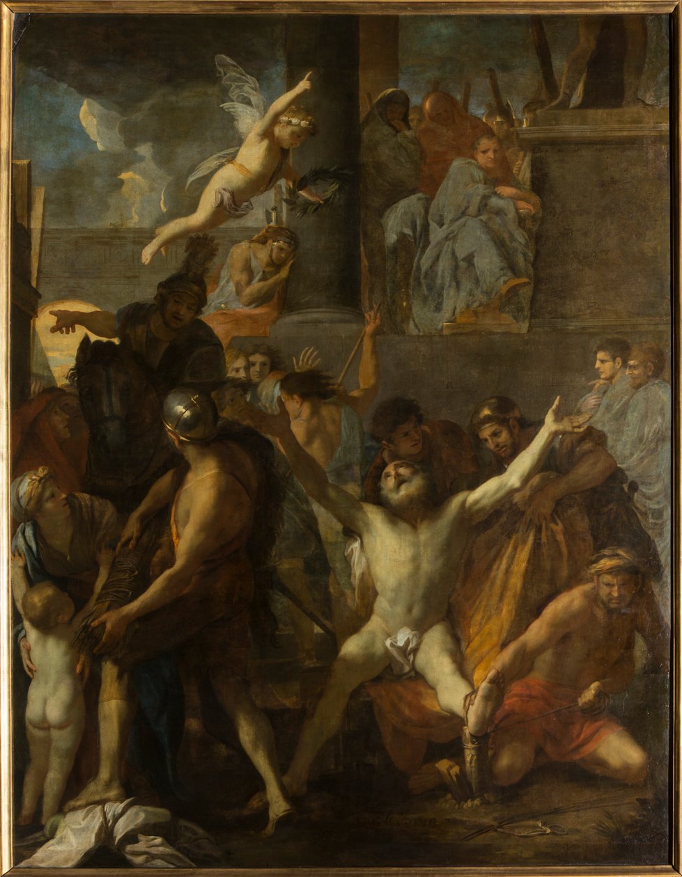 La Crucifixión de San Andrés de Charles Le Brun