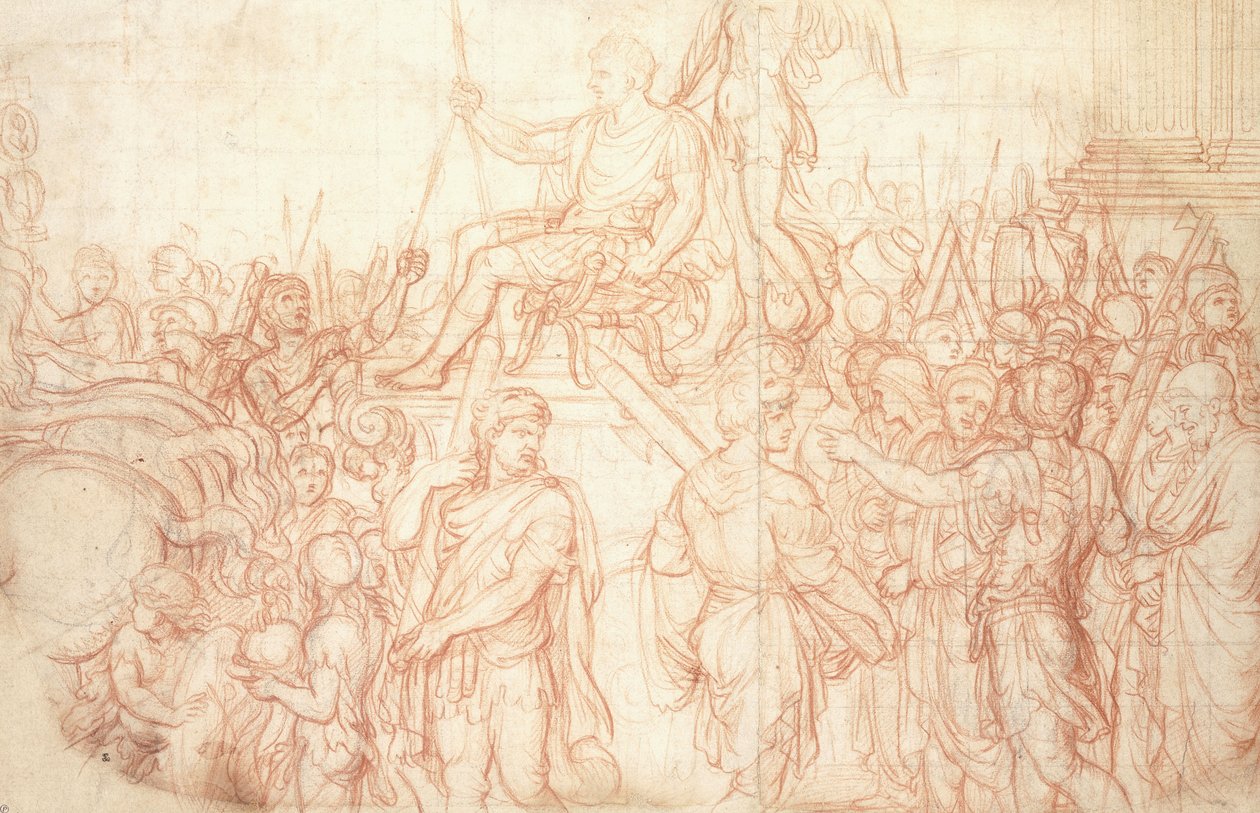 El triunfo del emperador Constantino de Charles Le Brun