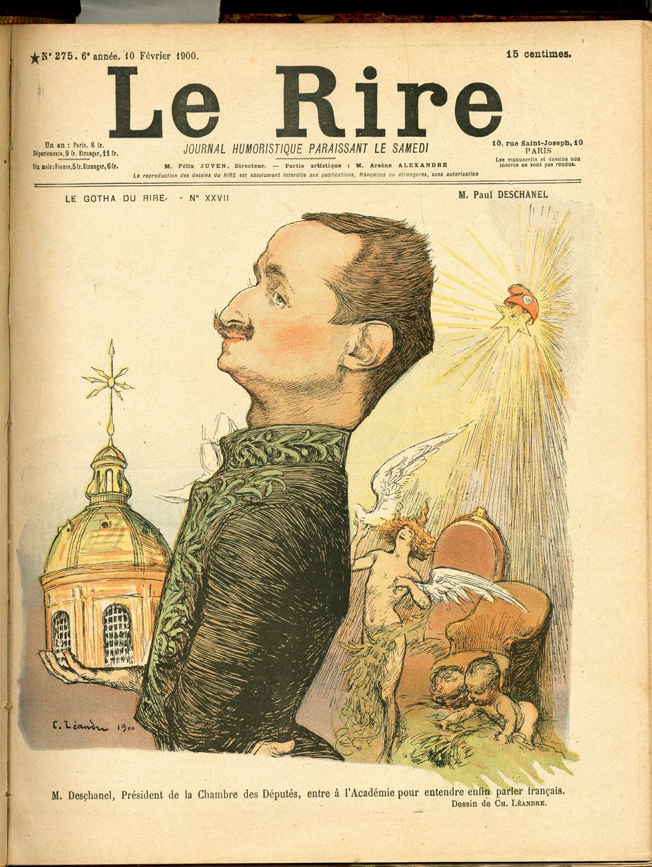 Portada de "The Laughter", Satírico en Colores de Charles Leandre