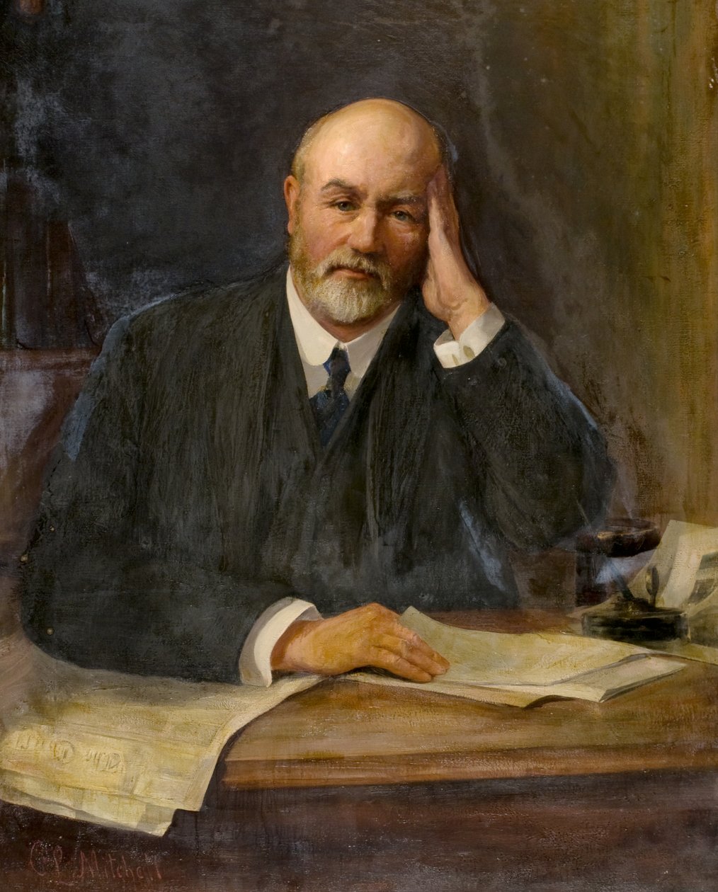 Retrato de John Mitchell de Charles Louis Mitchell