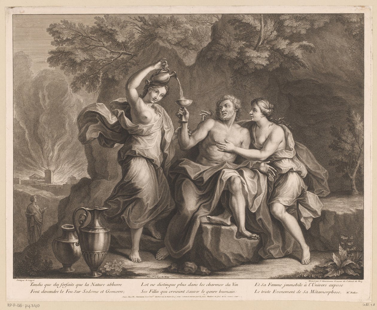 Lot y sus hijas de Charles Louis Simonneau