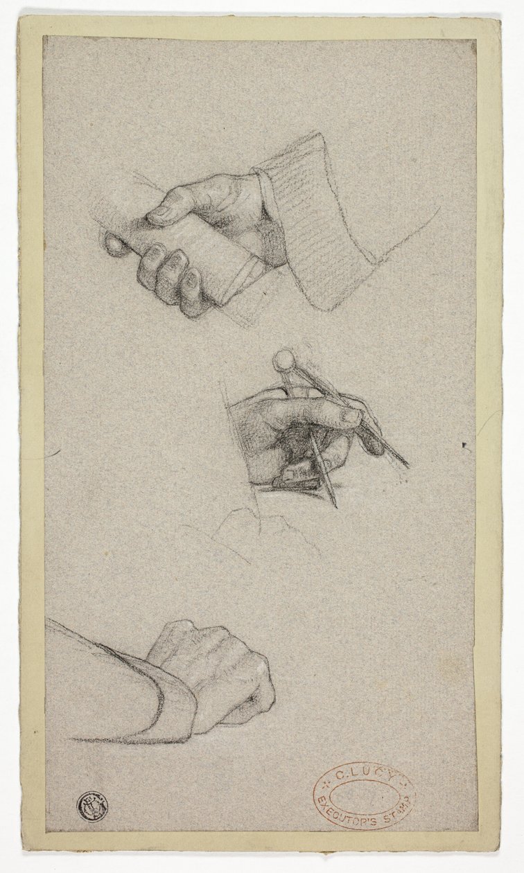 Estudio de manos de Charles Lucy