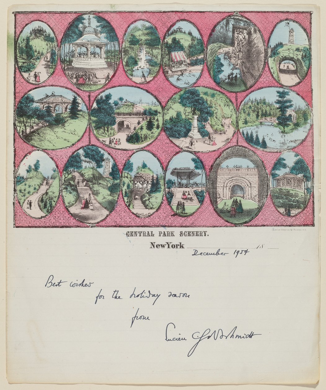 Paisaje del Central Park (Nueva York) de Charles Magnus
