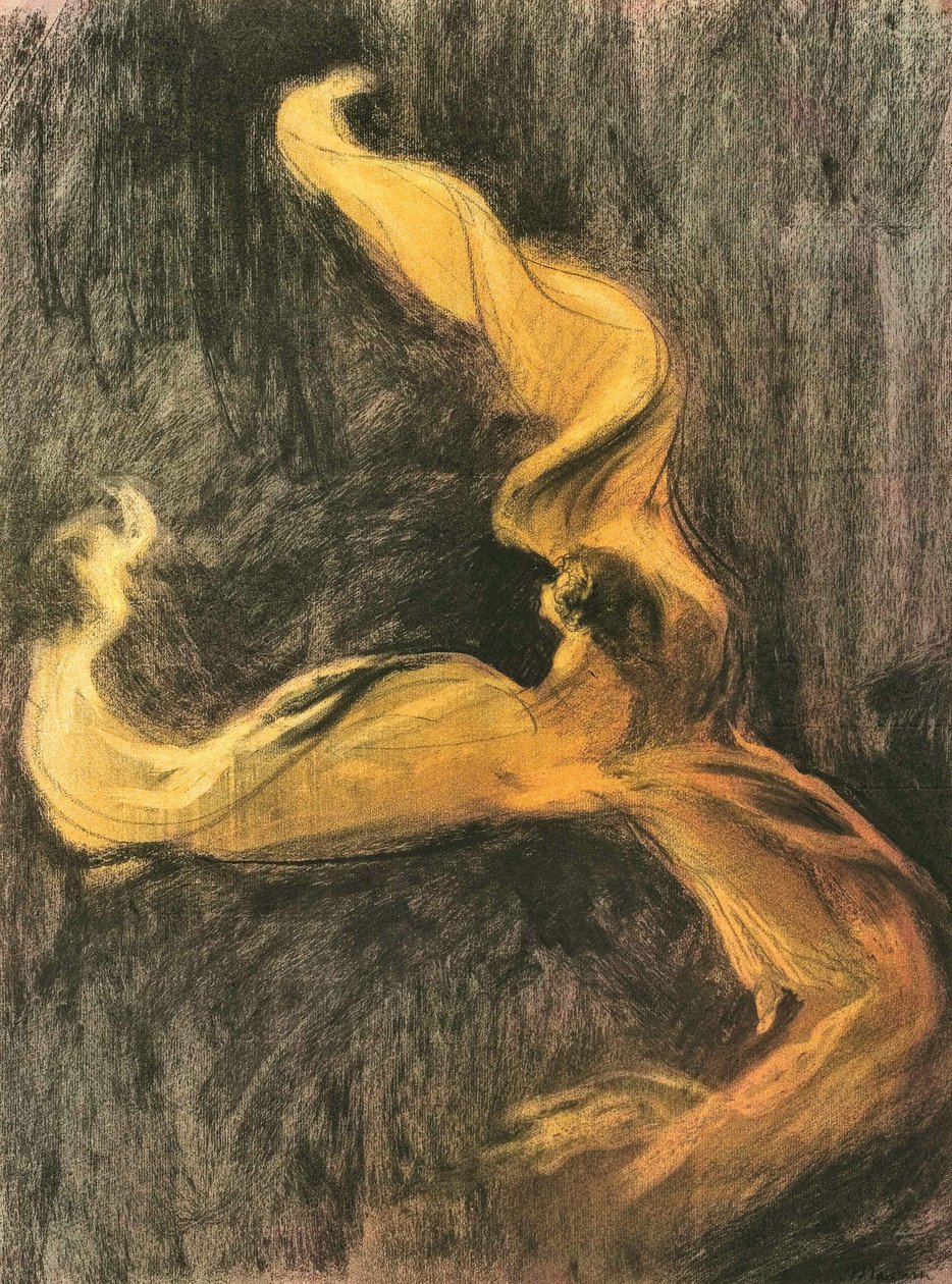 Loïe Fuller Robe Jaune, c. 1895 de Charles Maurin
