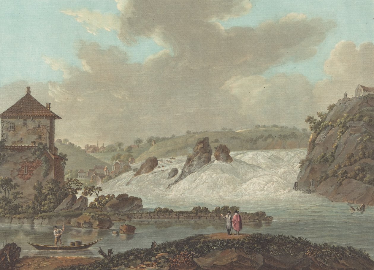Cataratas de Schaffhausen de Charles Melchior Descourtis