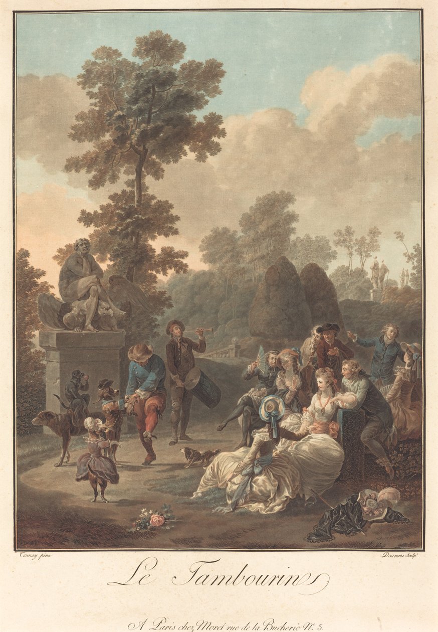 El Tamboril de Charles Melchior Descourtis after Nicolas Antoine Taunay