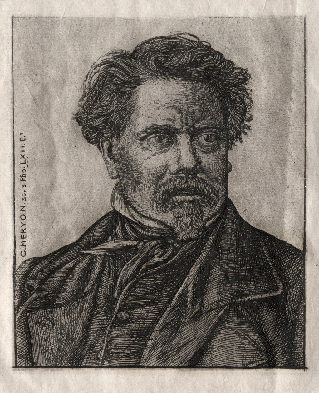 Benjamin Fillon, hombre de letras, 1862 de Charles Meryon