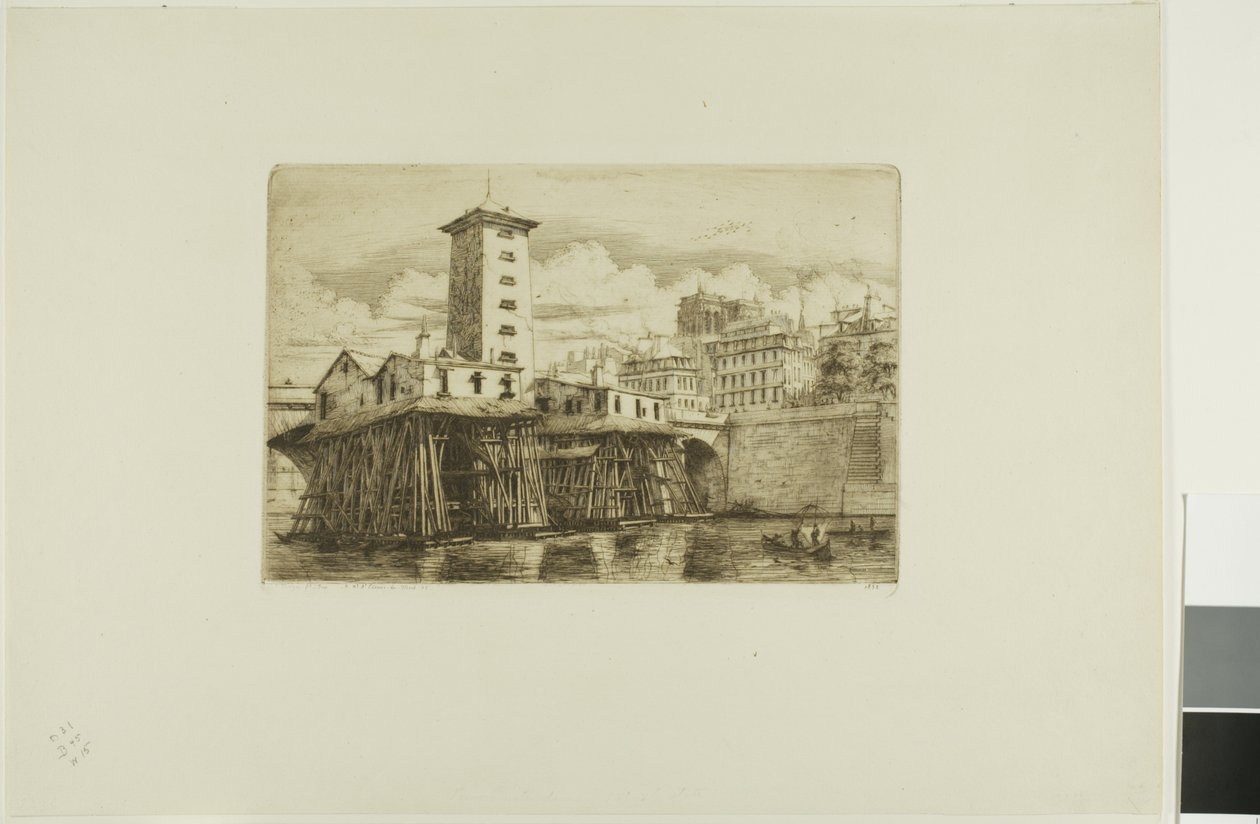 La Pompe Notre-Dame, París de Charles Meryon
