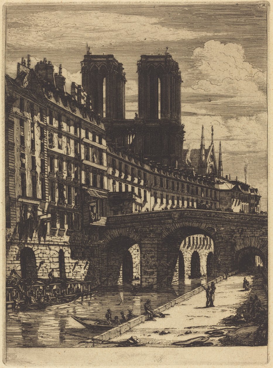 Le Petit Pont, París de Charles Meryon