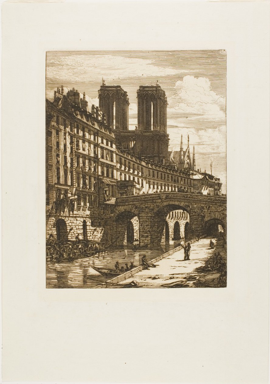 Le Petit Pont, París de Charles Meryon