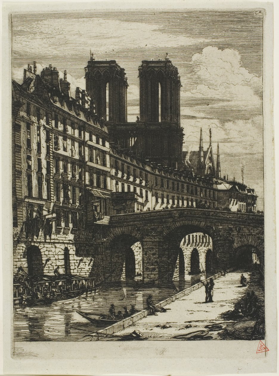 Le Petit Pont, París de Charles Meryon