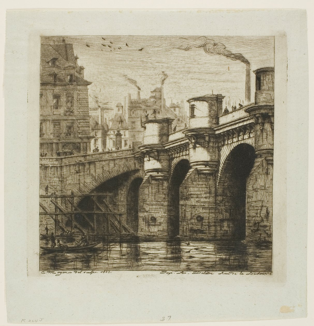 Pont-Neuf, París de Charles Meryon