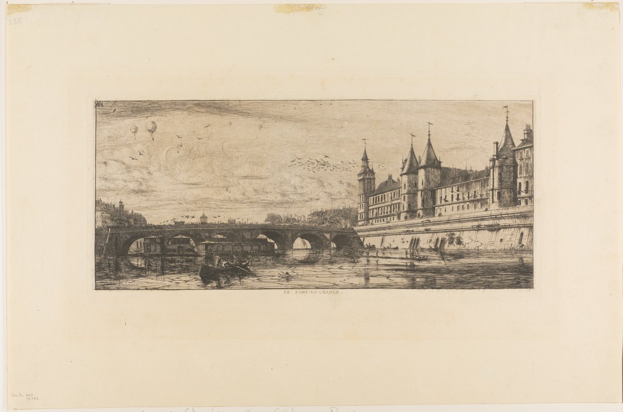 Pont-au-Change, París de Charles Meryon