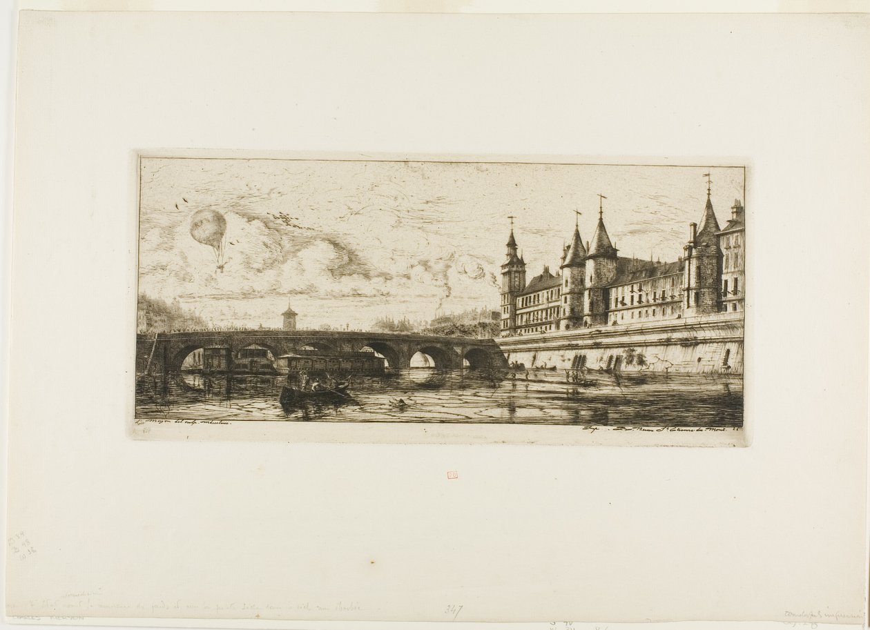 Pont-au-Change, París de Charles Meryon
