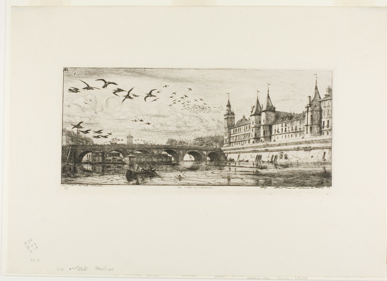 Pont-au-Change, París de Charles Meryon