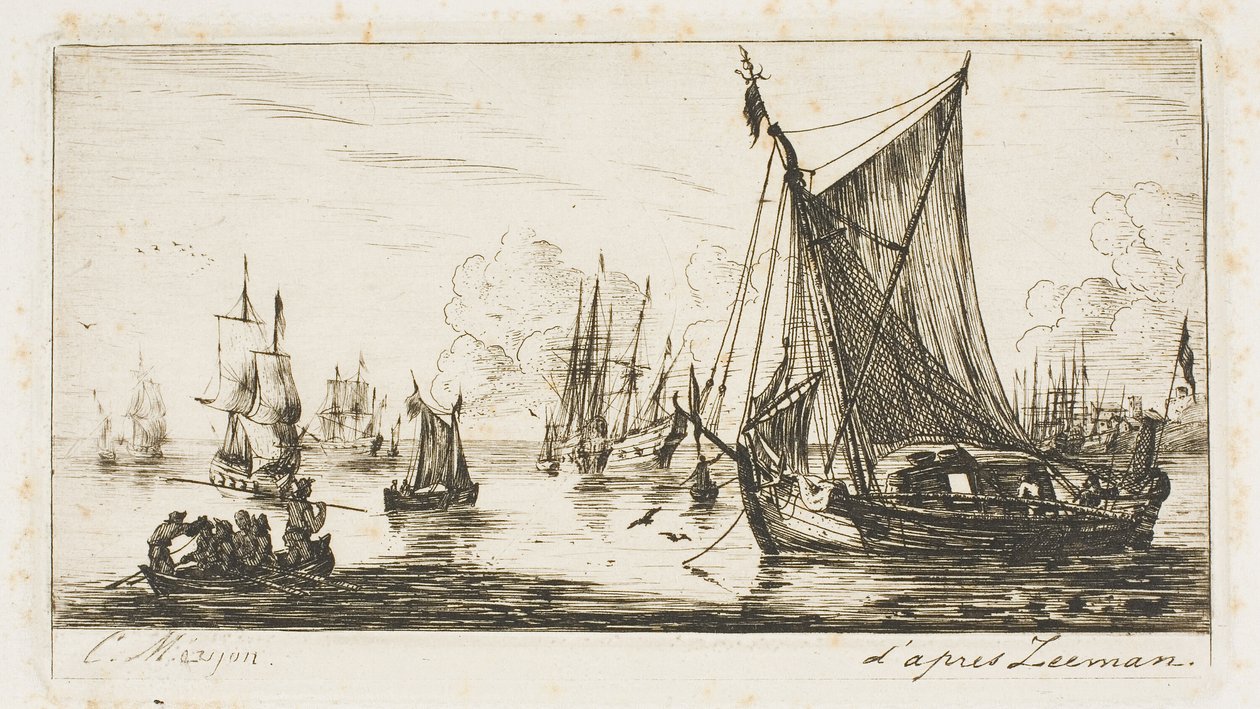Pescadores del Mar del Sur de Charles Meryon