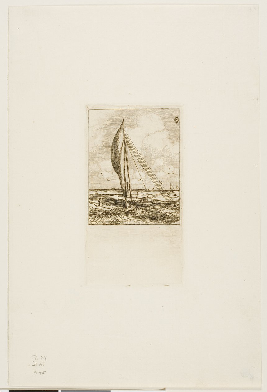 Proa de navegación rápida, Archipiélago Mulgrave, Oceanía de Charles Meryon