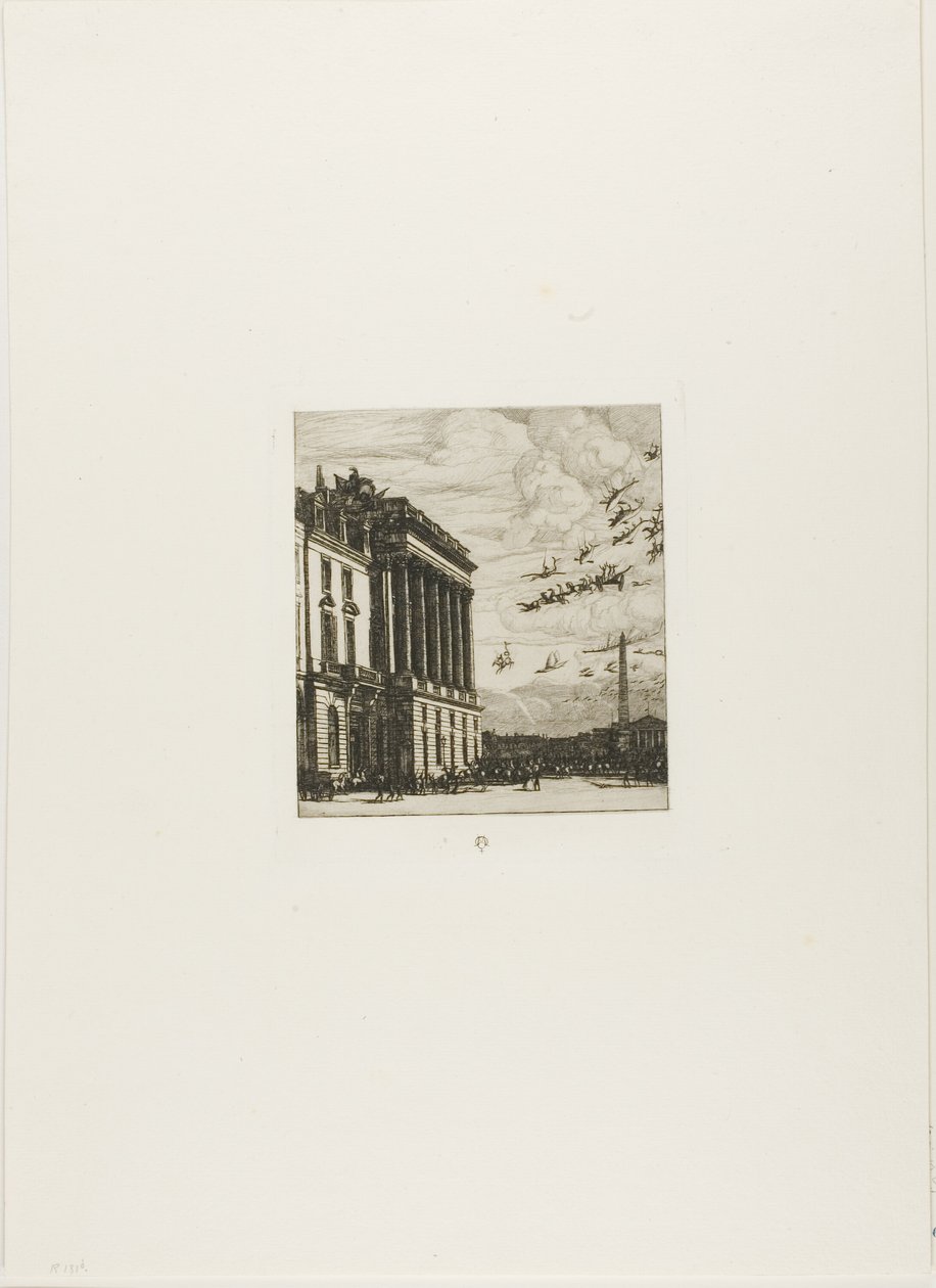 El Almirantazgo, París de Charles Meryon