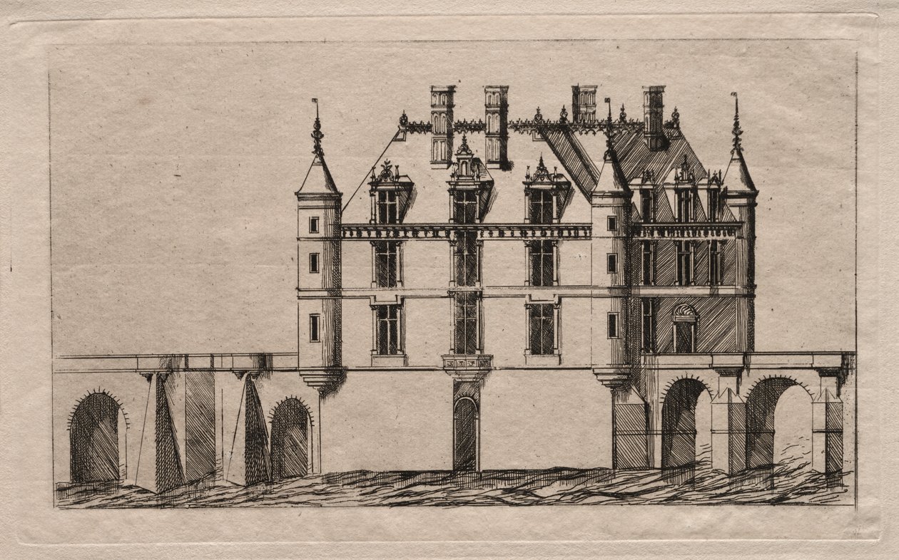 El Castillo de Chenonceau de Charles Meryon