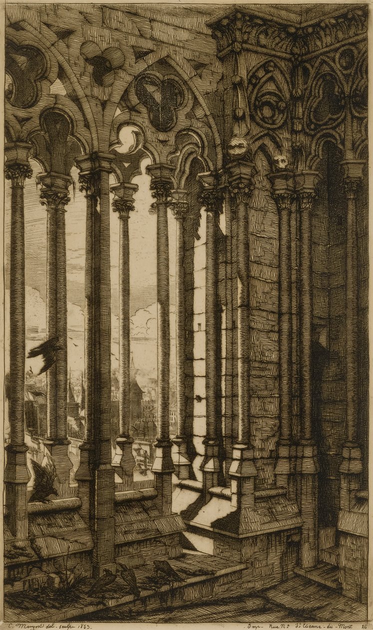 Galería de Notre Dame de París de Charles Meryon