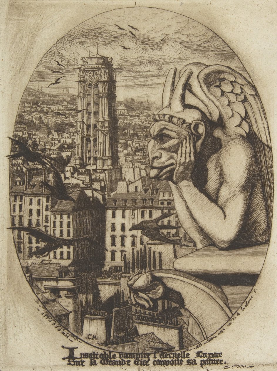 El vampiro, 1853 de Charles Meryon