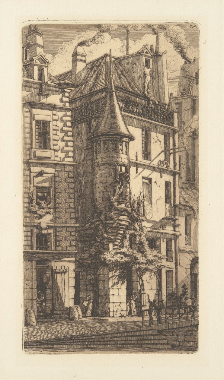 Tourelle, Rue de la Tixeranderie de Charles Meryon